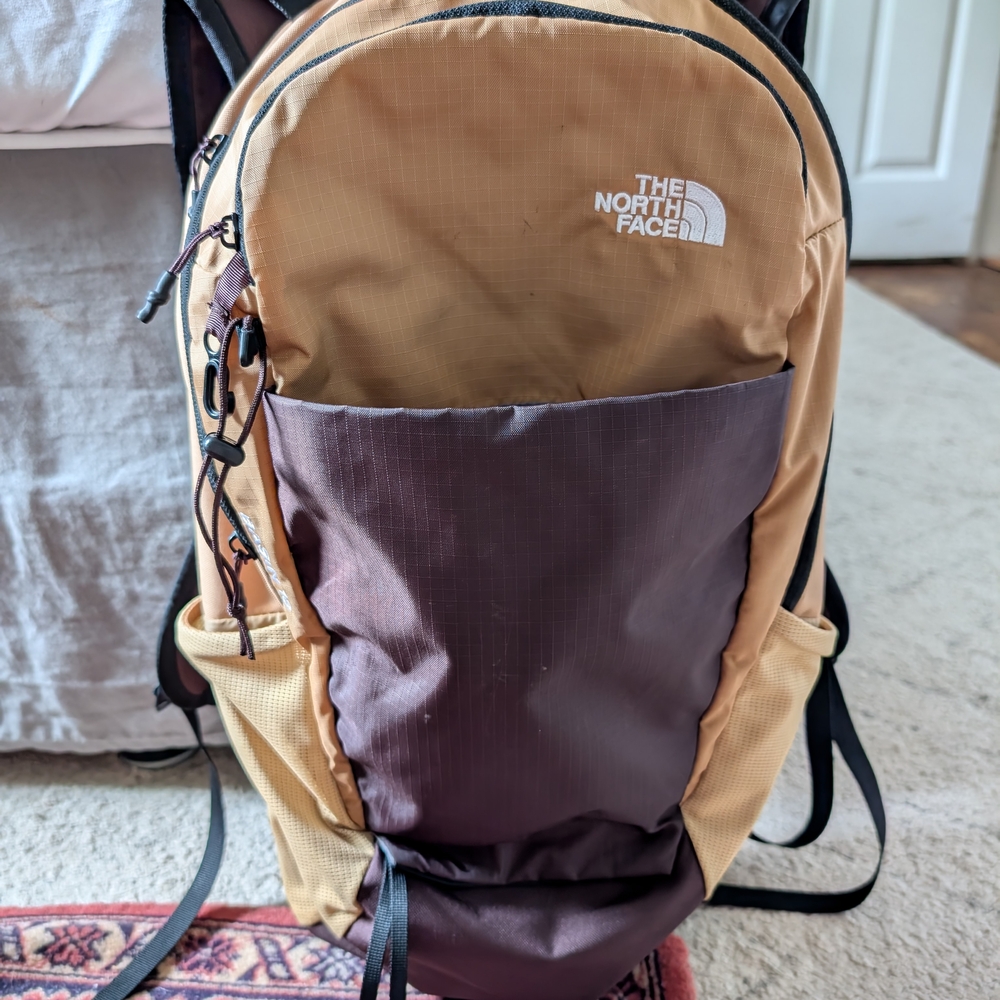 The North Face Tan and Brown Backpack Basin 18